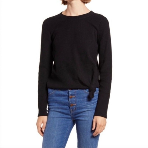 Madewell Tops - Madewell ribbed black sweater